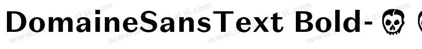 DomaineSansText Bold字体转换